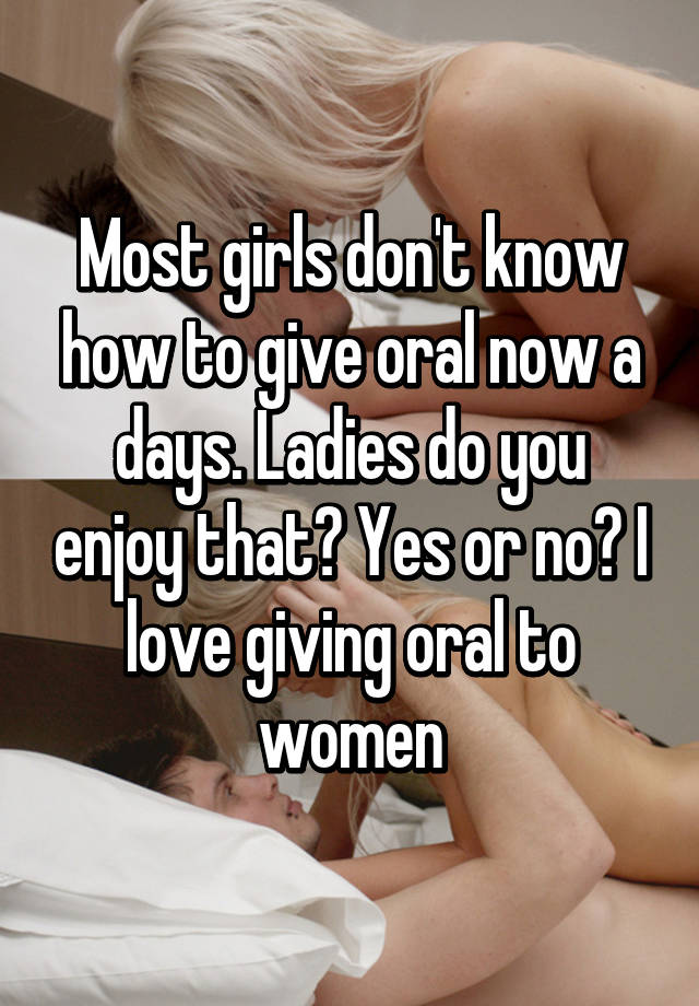 Girls Love Oral